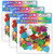 Ready Glitter Foam Stickers - Hearts - Multicolor - 168 Per Pack - 3 Packs CE-10088-3