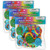 Ready Glitter Foam Stickers - Alphabet - Multicolor - 156 Per Pack - 3 Packs CE-10098-3