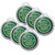 Ready Jumbo Circular Washable Stamp Pad - Green - 5.75" Dia. - Pack Of 6 CE-6603-6