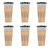Charles Flat Tip Paint Brushes, 1/4" Natural Bristle, Short, 12 Per Set, 6 Sets CHL73125-6