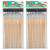 Charles Creative Arts Flat Easel Brushes, 3/4" Bristle, Black, 12 Per Pack, 2 Packs CHL73575-2