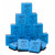 Charles Whiteboard Erasers, Felt And Foam, Learning Is Fun Style, 2 X 2", Blue/Black, Pack Of 15 CHL74549