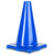 Champion Hi-Visibility Flexible Vinyl Cone, Weighted, 12", Royal Blue CHSC12BL