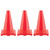 Champion Hi-Visibility Flexible Vinyl Cone, 12", Orange, Pack Of 3 CHSC12OR-3