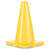 Champion Hi-Visibility Flexible Vinyl Cone, Weighted, 12", Yellow CHSC12YL