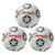 Champion Rubber Soccer Ball Size 4, Pack Of 3 CHSSRB4-3