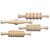 Creativity Wood Rolling Pin Set, 4 Patterns, 6", 4 Pieces CK-3748