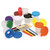 Creativity Paint Cups With Brushes, 10 Assorted Colors, 7-1/4" Brushes & 3" Dia. Cups, 20 Pieces CK-5104
