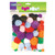 Creativity Pom Pons, Bright Hues, Assorted Sizes, 100 Pieces CK-811201