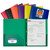C-Line Two-Pocket Heavyweight Poly Portfolio Folder With Prongs, Assorted Primary Colors, Pack Of 36 CLI33960