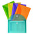 C-Line Xl Reusable Envelopes, Hook And Loop Closure, 8 1/2 X 11, Assorted Colors, Pack Of 10 CLI58030
