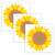 Creative Sunflower 6" Designer Cut-Outs, 36 Per Pack, 3 Packs CTP10594-3