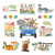 Creative Jungle Friends Bulletin Board Set, 48 Pieces CTP10917
