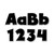 Creative Bold Black 4" Designer Letters, 199 Pieces CTP1949