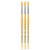 Da Junior Synthetics Student Brush, Synthetic, Tempera, Round, Series 303, Size 6, Pack Of 3 DVXVA3036-3