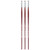 Da College Student Brush, Synthetic, Acrylic & Oil, Filbert, Series 8750, Size 4, Pack Of 3 DVXVA87504-3