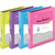 Enday 3-Ring View Binder, O-Ring, Assorted Colors, 1 Inch, Pack Of 4 EDYEND16134