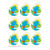 Eureka Earth Giant Stickers, Pack Of 36 EU-650805