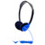 Hamiltonbuhl Personal On-Ear Stereo Headphone, Blue HECHA2BLU