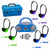 Hamiltonbuhl 6-Station Listening Center With Audioace Bluetooth Boombox, 6 Colorful Schoolmate Personal-Sized Headphones, Jackbox & Carry Case HECLCPCD3856HAC