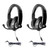 Hamiltonbuhl Smart-Trek Deluxe Stereo Headset With In-Line Volume Control & 3.5Mm Trrs Plug, Pack Of 2 HECST2BK-2