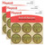 Hayes Gold Foil Embossed Seals, Seal Of Success, 54 Per Pack, 3 Packs H-VA376-3