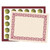 Hayes Art Deco Set - Maroon Border Paper, Plain Folders, Gold Seals H-VA439