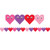 Hygloss Happy Hearts Die-Cut Classroom Border, 12 Strips/36 Feet HYG33618