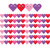 Hygloss Happy Hearts Die-Cut Classroom Border, 36 Feet Per Pack, 6 Packs HYG33618-6
