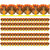 Hygloss Turkey Die-Cut Border, 12 Strips/36 Feet Per Pack, 6 Packs HYG33686-6