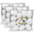 Hygloss Craft Foam Eggs, 2 Inch, White, 12 Per Pack, 3 Packs HYG51202-3