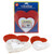 Hygloss Doilies, White & Red Hearts, 4" & 6", Pack Of 96 HYG94466