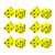 Koplow Dot Foam Dice Set, 2 Per Set, 6 Sets KOP11694-6