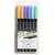 Lyra Aqua Brush Duo Dual Tip Marker Set, Pastel Assorted Colors, 6 Pieces LYXL6521061