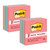 Post-It Pop-Up Notes, 3" X 3", Assorted, 100 Sheets/Pad, 5 Pads/Pack, 2 Packs MMM33015AN-2