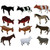 Get Farm Animals Playset, Set Of 12 MTB870