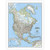 National North America Classic Map, Laminated NGMRE00620148