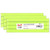 Pacon Super Bright Flash Cards, 5 Assorted Colors, 1.5" X 0.75" Ruled 3" X 9", 100 Cards Per Pack, 3 Packs PAC1731-3