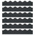 Bordette Decorative Border, Black, 2-1/4" X 50', 6 Rolls PAC37306-6