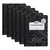 Pacon Composition Book, Black Marble, 9/32 In Ruling With Red Margin 9-3/4" X 7-1/2", 100 Sheets, Pack Of 6 PACMMK37106DE-6