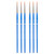 Princeton Select Artiste Round Brush, Synthetic Bristles, Short Handle Mixed Media Paintbrush, Jewel Blue, Size 2, Pack Of 6 PBXP3750R2-6