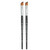 Princeton Aqua Elite Angle Shader Brush, Synthetic Bristles, Short Handle Watercolor Paintbrush, Matte Black, Size 1/2 Inch, Pack Of 2 PBXP4850AS050-2