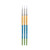 Princeton Snap! Round Brush, Synthetic Bristles, Short Handle Mixed Media Paintbrush, Multicolor, Size 4, Pack Of 3 PBXP9850R4-3
