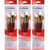 Princeton Realvalue Brush Set, White Taklon Bristles, Short Handle Mixed Media Paintbrush, Red, 4 Per Set, 3 Sets PBXPR9120-3