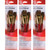 Princeton Realvalue Brush Set, Camel Bristles, Short Handle Mixed Media Paintbrush, Red, 3 Per Set, 3 Sets PBXPR9122-3