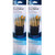 Princeton Realvalue Brush Set, Gold Taklon Bristles, Short Handle Mixed Media Paintbrush, Dark Blue, 5 Per Set, 2 Sets PBXPR9139-2