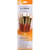 Princeton Realvalue Brush Set, White Taklon Bristles, Short Handle Mixed Media Paintbrush, Orange, 5 Pieces PBXPR9151