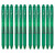 Pentel Energel-X Retractable Liquid Gel Pen, (0.5Mm) Needle Tip, Fine Line, Green Ink, 1 Dozen PENBLN105D