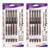 Pentel Hybrid Technica Gel Pen, Assorted Tip Sizes (0.3, 0.4, 0.5, 0.6, 0.8), Black Ink, 5 Per Pack, 2 Packs PTAKN10BP5A-2
