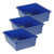 Romanoff Double Stowaway Tray Only, Blue, Pack Of 3 ROM13104-3